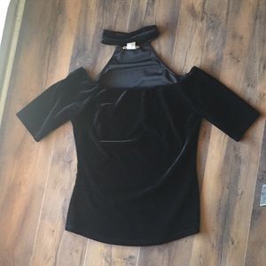 Velvet Off the Shoulder Top